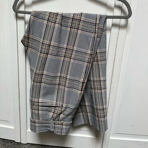 Wilfred plaid tie front pant size 4